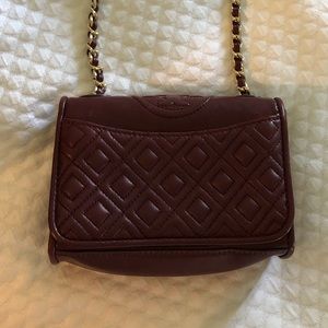 Tory burch Maroon crossbody bag